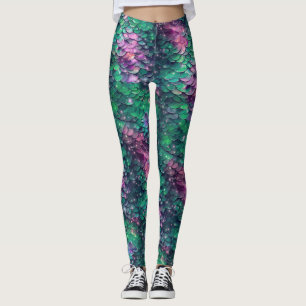 Sjömansskal Violetta och Gröna Leggings