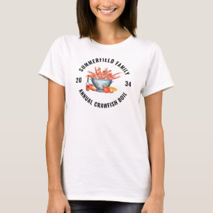 Sjömat Kokning Familjeåterträff Kräftor Matchande T Shirt