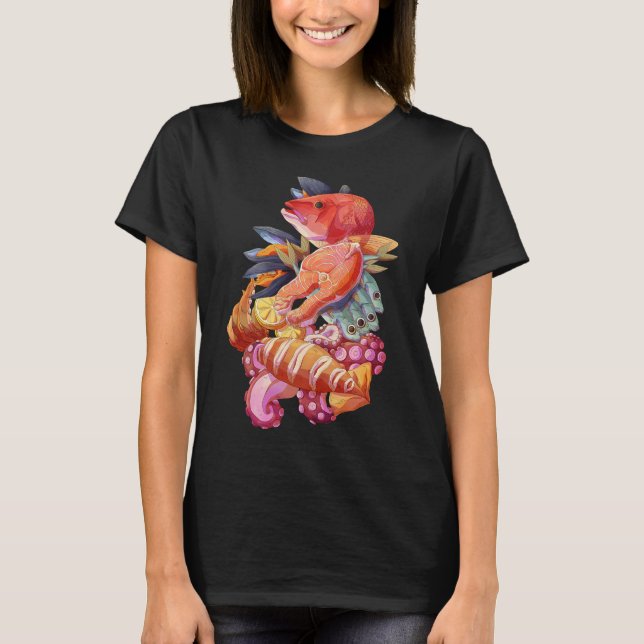 Sjömat T Shirt (Framsida)