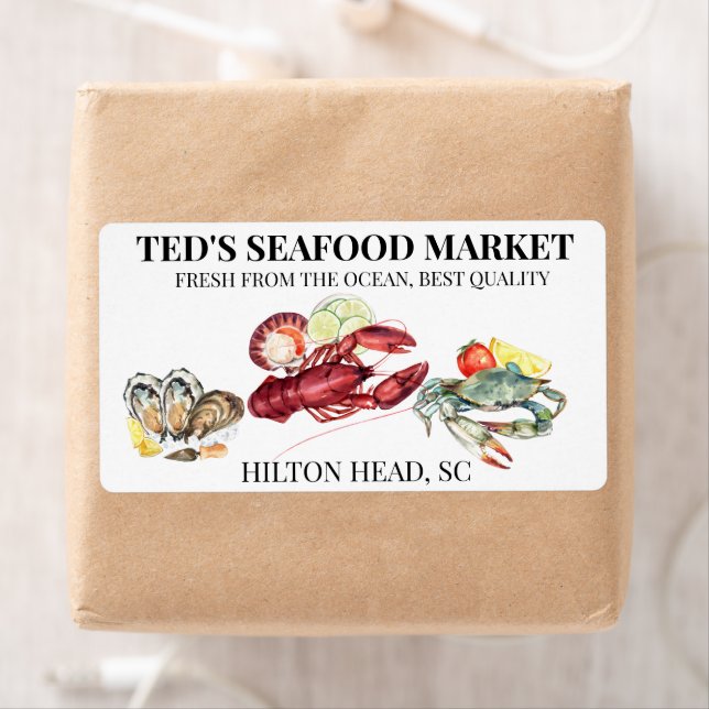 Sjömatshandel Hummer Krabba Fraktsedel (Insitu)