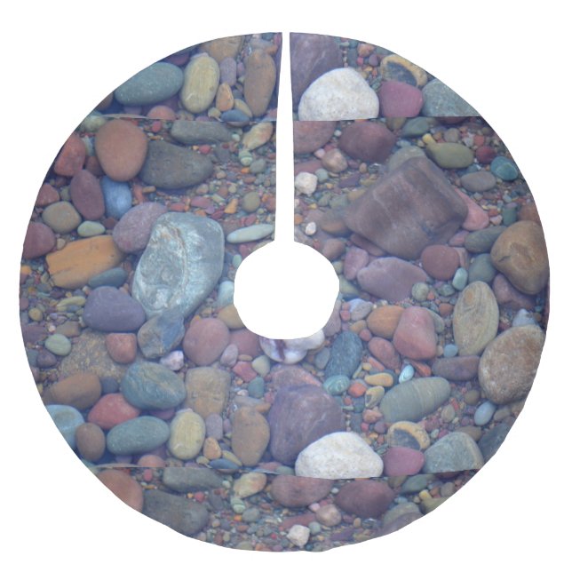 SjöMcDonald stenar Julgransmatta Borstad Polyester (Framsidan)