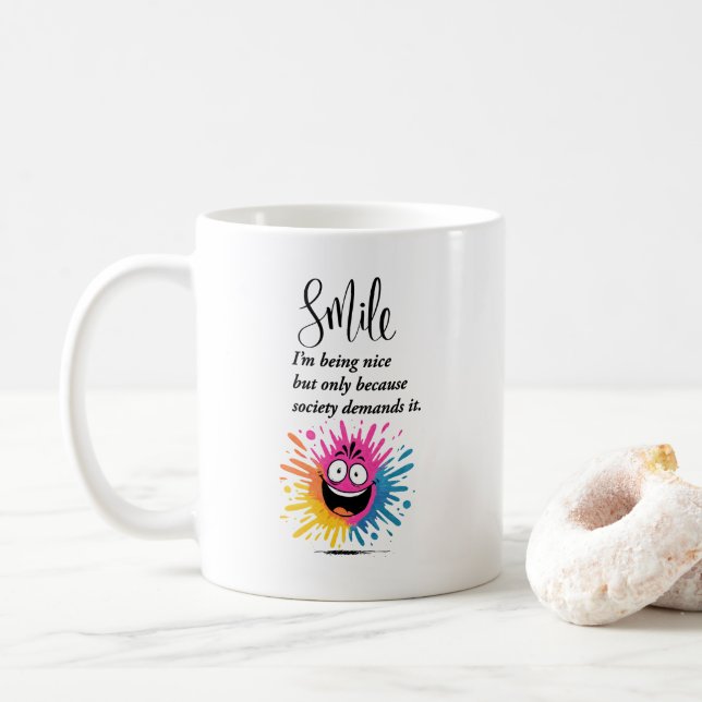 Sjömil, social och sarkastisk design kaffemugg (Med munk)
