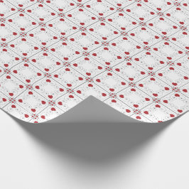 SJÖMMATCHES: Valentine Red Heart Wrapping Papper Presentpapper