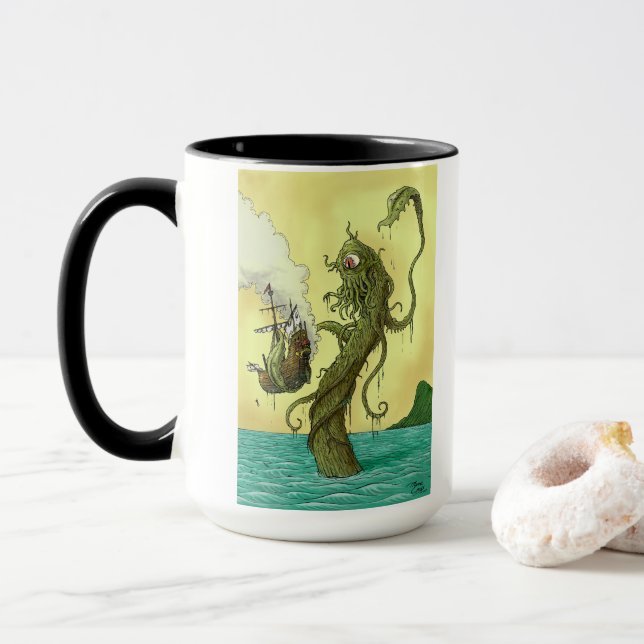 Sjömonster kaffemugg (Med munk)