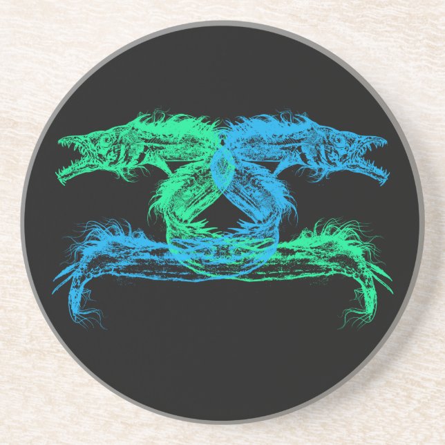 Sjömonster väljer din bakgrund Färg Underlägg (Framsidan)