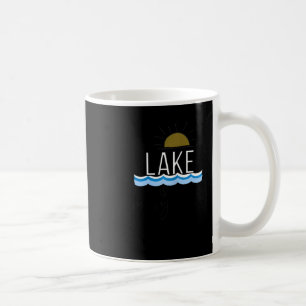 Sjön är min lyckliga plats Båtlivspresent Kaffemugg