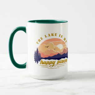 Sjön är min lyckliga plats mugg