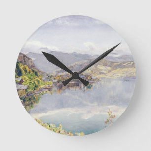 Sjön av Lucerne, montering Pilatus i avståndet Rund Klocka
