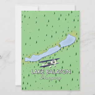 Sjön Balaton Ungern karta