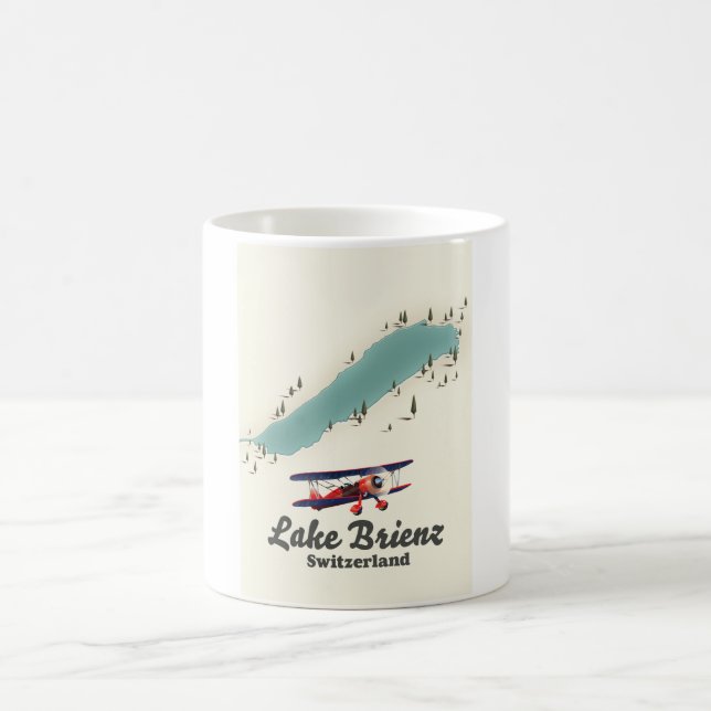 Sjön Brienz Schweiz karta Kaffemugg (Center)