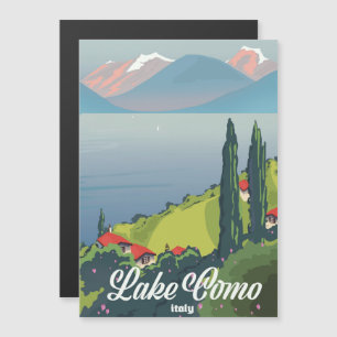 Sjön Como Italien vintage reseskylt