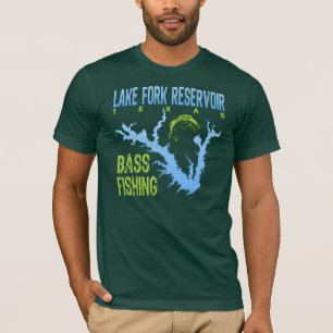 Sjön dela sig behållaren, Texas bas- fiske T Shirt