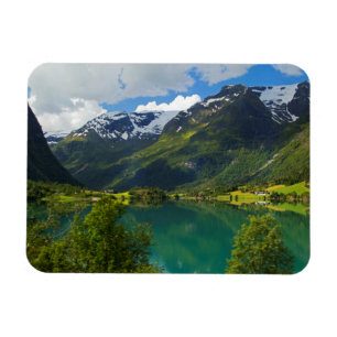 Sjön Floen vacker, Norge Magnet