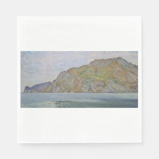Sjön Garda (av Koloman Moser) Pappersservett (Framsidan)