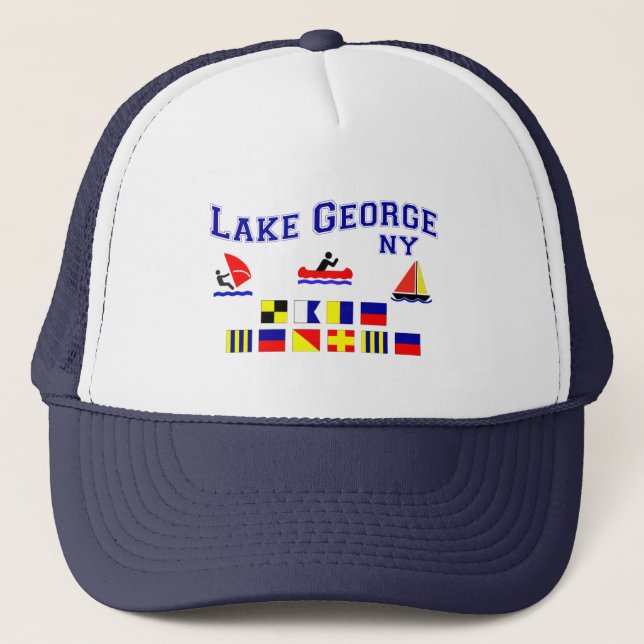 Sjön George NY signalerar flaggor Keps (Framsida)