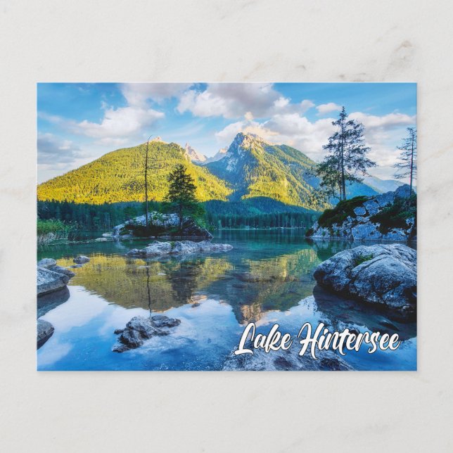 Sjön Hintersee, Tyskland Vykort (Framsida)