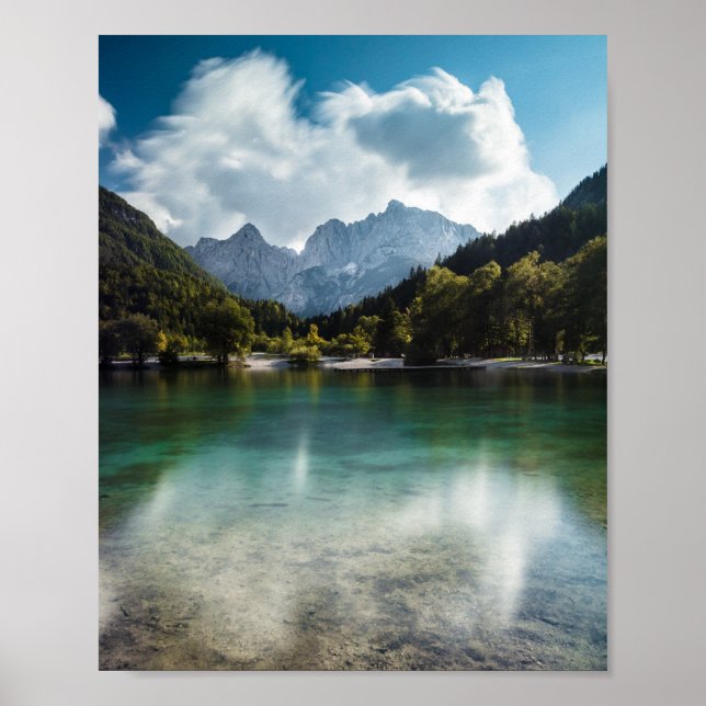 Sjön Jasna i Kranjska Gora, Slovenien Poster (Framsidan)