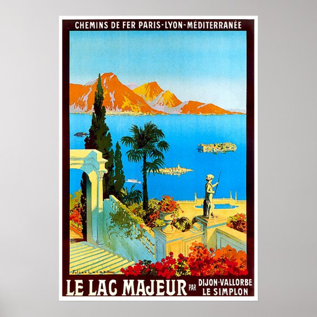 Sjön Maggiore, Italien, landskap, utsikt, berg Poster (Framsidan)