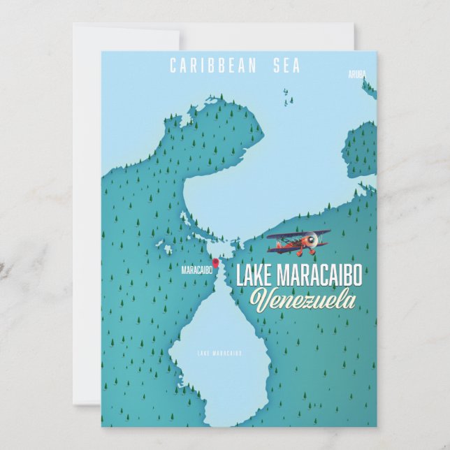 Sjön Maracaibo, Venezuela kartnavigering. (Framsida)