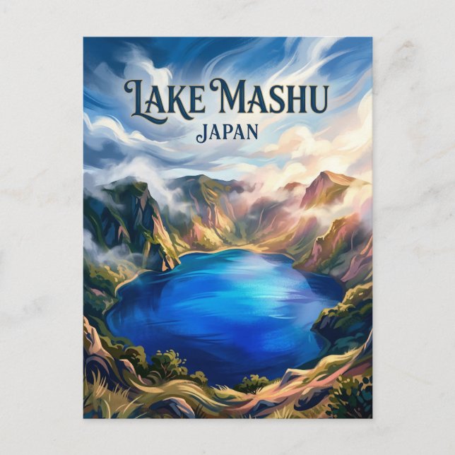 Sjön Mashū Japan Vykort (Framsida)
