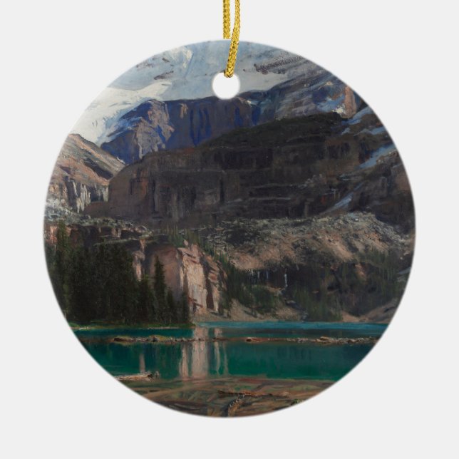 Sjön O'Hara av John Singer Sargent, Viktoriansk ko Julgransprydnad Keramik (Framsidan)