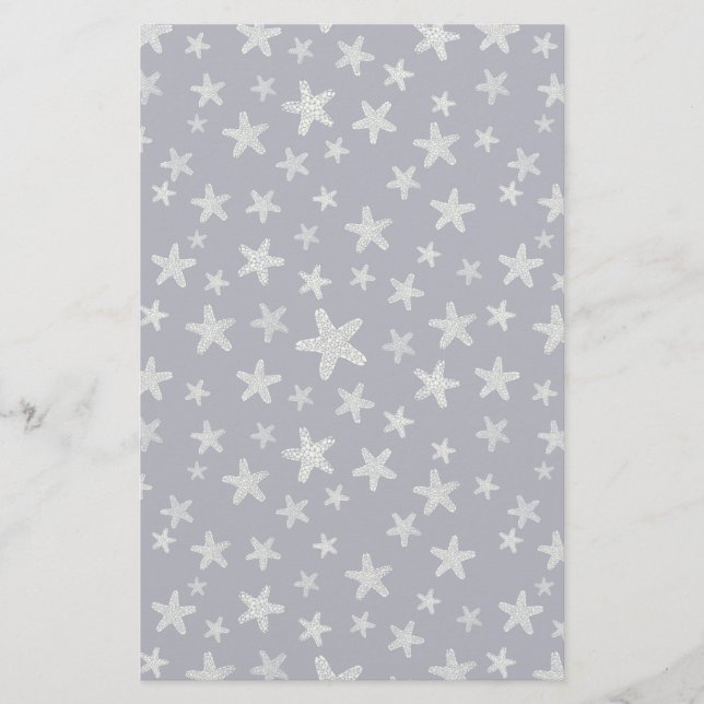 Sjön vid Starfish Mönster Brevpapper (Framsida)