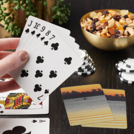 Sjön Wendouree lugn före nattens inbrott Casinokort