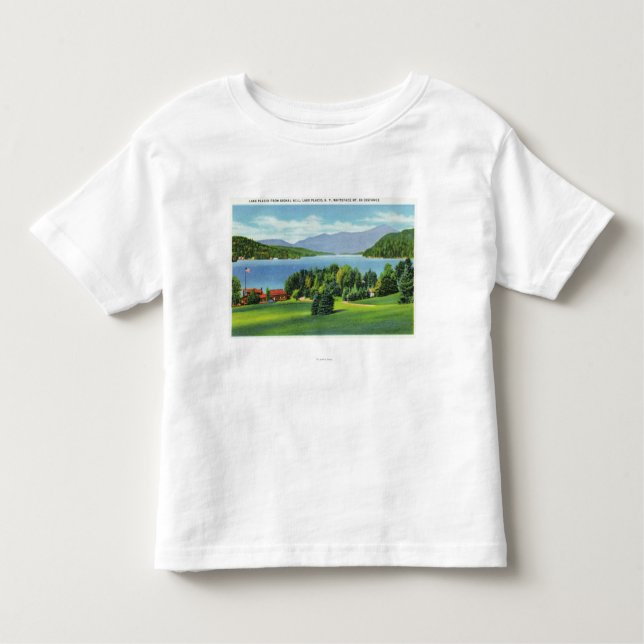 Sjön Whiteface Mt i avstånd T Shirt (Framsida)