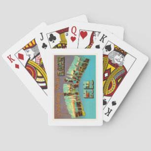Sjön Winnipesaukee New Hampshire reser souvenir Casinokort