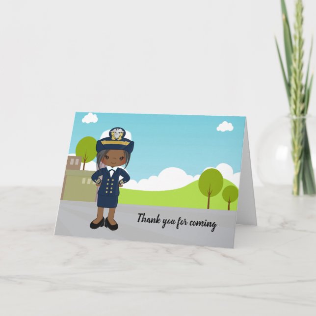 Sjöofficer i uniform kort (Framsida)