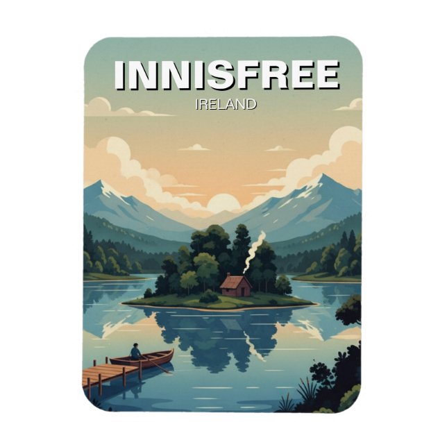 Sjöön Innisfree Postkort Magnet (Vertikal)