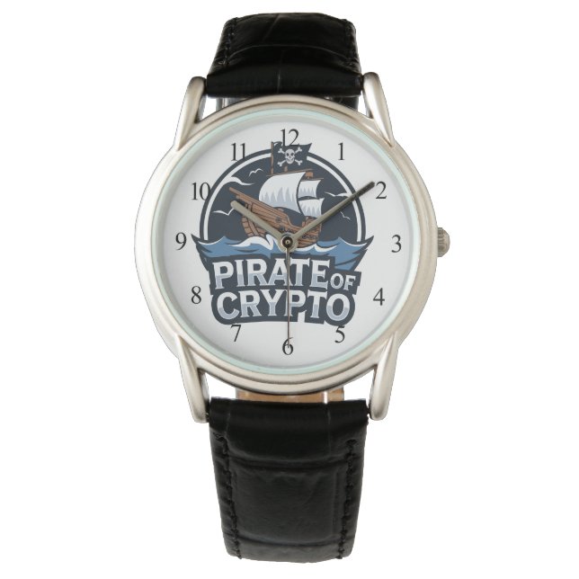 Sjöpirat av krypto armbandsur (Framsida)