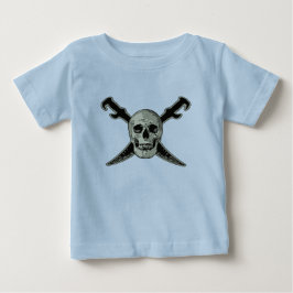 Sjöpirat (Dödskalle) - Baby T-shirt i fint bomulls