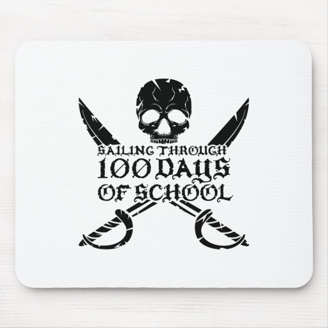 Sjöpirat som seglar genom 100 dagars skolgossar  musmatta (Framsidan)
