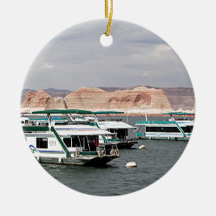 SjöPowell Houseboat, Arizona, USA 4 Julgransprydnad Keramik