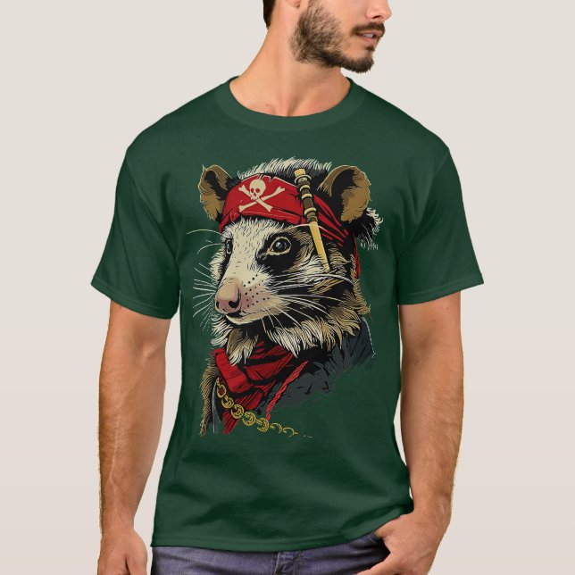 Sjöråtta Opossum T Shirt (Framsida)
