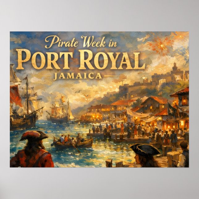 Sjöråvarvecka i port royal poster (Framsidan)