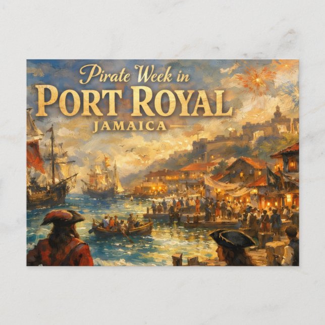 Sjöråvarvecka i port royal vykort (Framsida)