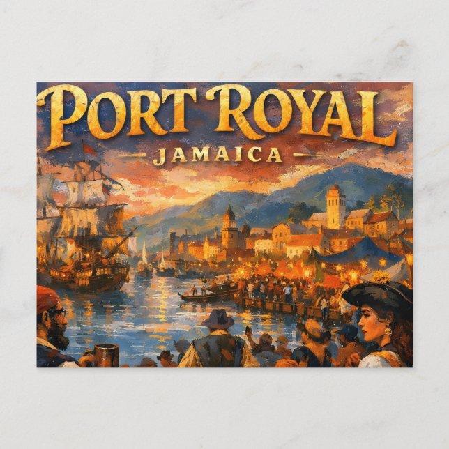Sjöråvarvecka i port royal vykort (Framsida)