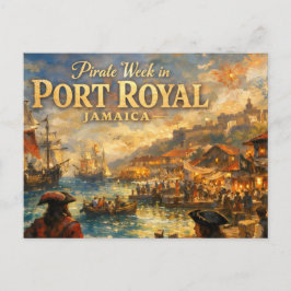 Sjöråvarvecka i port royal vykort