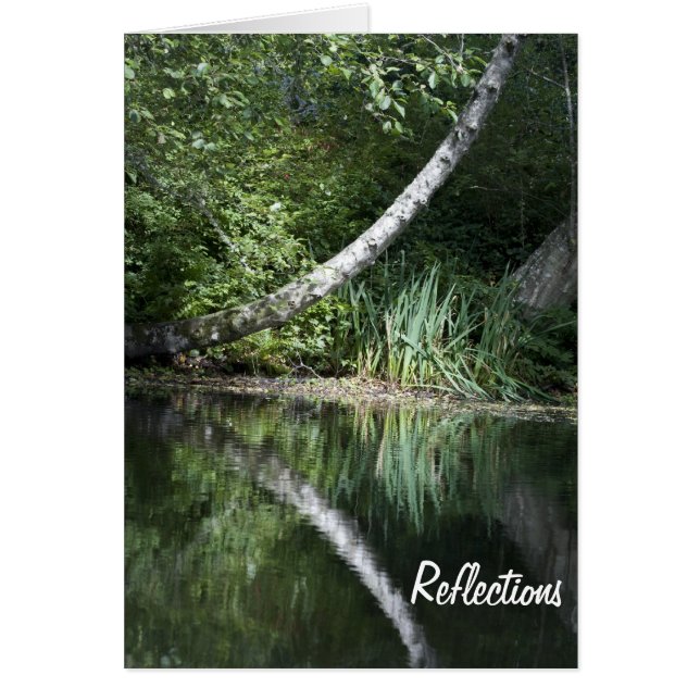 Sjöreflexion Hälsningskort (Framsidan)