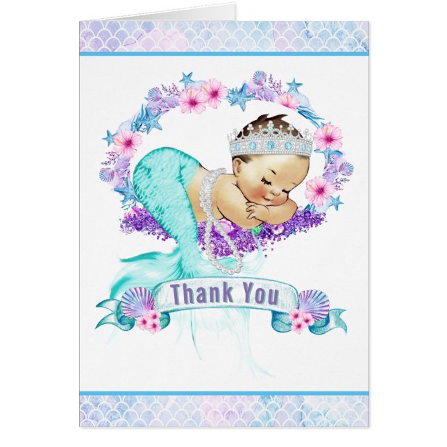 Sjöröding Baby Shower Tacksamhetskort OBS Kort (Framsidan)