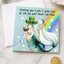 Sjöröding och gryta med guld St. Patrick's Day-kor