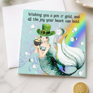 Sjöröding och gryta med guld St. Patrick's Day-kor