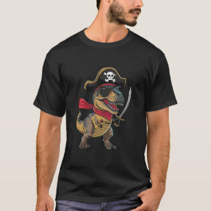 Sjörövar Dinosaurie T-Rex Rollig Halloween Kostym T Shirt
