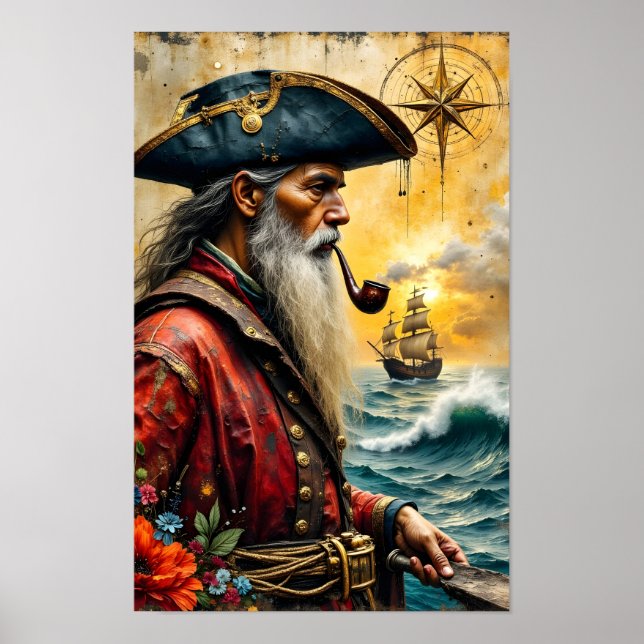 Sjörövar Kapten Poster (Framsidan)