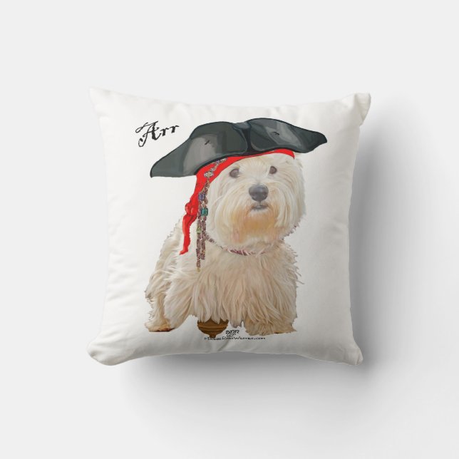 Sjörövar Westie Kudde (Framsida)