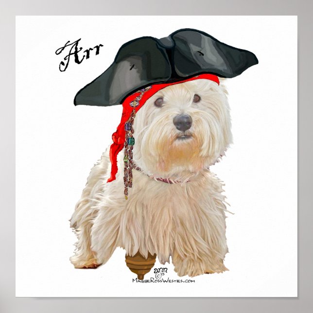 Sjörövar Westie Poster (Framsidan)