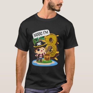 Sjörövare 8:e Py 8 Arrr JAG ÄR 8 T Shirt