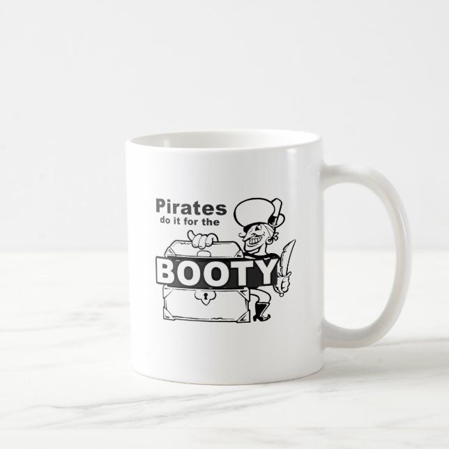 Sjörövare gör det för bytet kaffemugg (Höger)